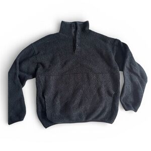 SKIMS Black Cowl Neck Sweater